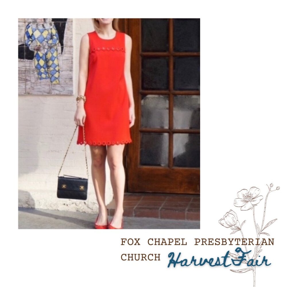 J. Crew Red Sleeveless Dress, Size 4